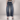 High Rise Raw Hem Crop Utility Barrel Jeans
