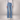 High Rise Self Belt Wide Jeans