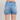 Vintage Wash Denim Jogger Shorts