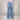 High Rise Self Belt Wide Jeans