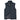 Onyx black-blue vest with gray interior on a white background