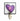 Purple Stained Glass Heart Night Light