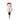 Snowman-shaped bottle stopper with a red hat on a white background